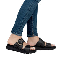 Load image into Gallery viewer, REMONTE JOCELYN 51 WEDGE BLACK/BLACK (50% OFF FINAL SALE)