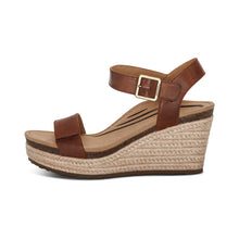 Load image into Gallery viewer, AETREX SYDNEY ESPADRILLE WEDGE WALNUT