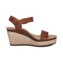Load image into Gallery viewer, AETREX SYDNEY ESPADRILLE WEDGE WALNUT
