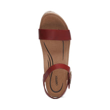 Load image into Gallery viewer, AETREX SYDNEY ESPADRILLE WEDGE RED