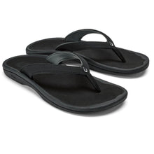 Load image into Gallery viewer, OLUKAI OHANA LAHI 20583 FLIP FLOP BLACK