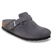 Load image into Gallery viewer, BIRKENSTOCK BOSTON CHARCOAL SUEDE NARROW