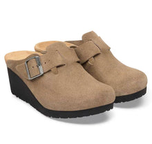 Load image into Gallery viewer, BIRKENSTOCK FANNY WEDGE GRAY TAUPE