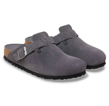 Load image into Gallery viewer, BIRKENSTOCK BOSTON CHARCOAL SUEDE NARROW
