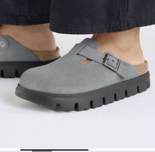 Load image into Gallery viewer, BIRKENSTOCK BOSTON CHUNKY BASALT GREY SUEDE
