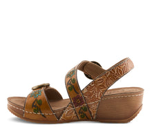 Load image into Gallery viewer, L'ARTISTE BY SPRING STEP GOTTAGET WEDGE TAN MULTI