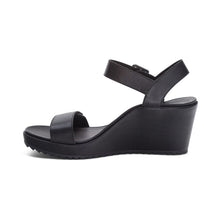 Load image into Gallery viewer, AETREX ANDREA WEDGE SANDAL BLACK