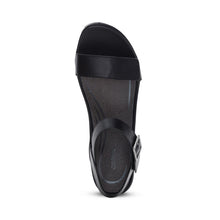 Load image into Gallery viewer, AETREX ANDREA WEDGE SANDAL BLACK