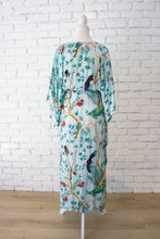 Load image into Gallery viewer, WINTON AND WAITS PEACOCK PARADISE TIE KAFTAN (50% OFF FINAL SALE)