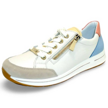 Load image into Gallery viewer, Oleanna Cream Leather Sneaker ARA