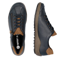 Load image into Gallery viewer, REMONTE R1402 LEATHER SNEAKER NAVY