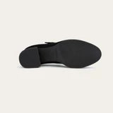 Load image into Gallery viewer, NAOT SIMILE BLOCK HEEL BLACK SUEDE