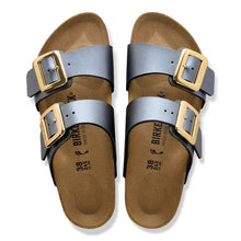 Load image into Gallery viewer, BIRKENSTOCK SYDNEY LUXE NARROW METALLIC BLACK