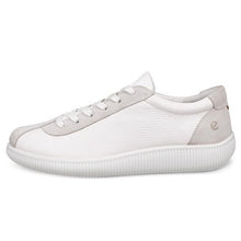Load image into Gallery viewer, ECCO SOFT ZERO WOMENS LEATHER SNEAKER WHITE