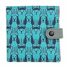 Load image into Gallery viewer, MALIA DESIGNS SQUARE DOG WALLET BLUE