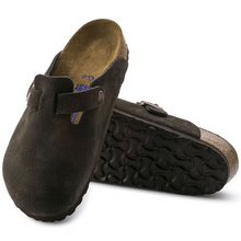 Load image into Gallery viewer, BIRKENSTOCK BOSTON MOCHA SUEDE LEATHER