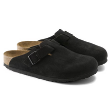 Load image into Gallery viewer, BIRKENSTOCK BOSTON BLACK SUEDE LEATHER