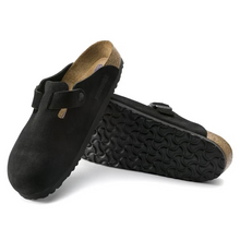 Load image into Gallery viewer, BIRKENSTOCK BOSTON BLACK SUEDE LEATHER