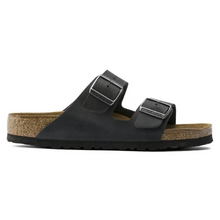 Load image into Gallery viewer, BIRKENSTOCK ARIZONA BLACK OILED LEATHER