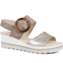 Load image into Gallery viewer, GABOR 24645 PLATFORM WEDGE SILVER