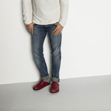 Load image into Gallery viewer, BIRKENSTOCK MENS COTTON SLUB SOCK BLUE