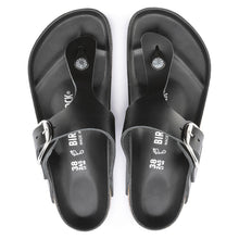 Load image into Gallery viewer, BIRKENSTOCK GIZEH BIG BUCKLE BLACK OILED LEATHER
