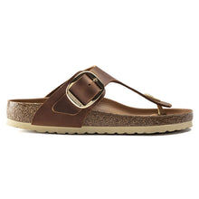 Load image into Gallery viewer, BIRKENSTOCK GIZEH BIG BUCKLE COGNAC OILED LEATHER