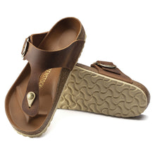 Load image into Gallery viewer, BIRKENSTOCK GIZEH BIG BUCKLE COGNAC OILED LEATHER