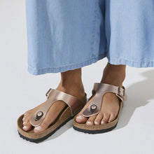 Load image into Gallery viewer, BIRKENSTOCK GIZEH COPPER BIRKO-FLOR