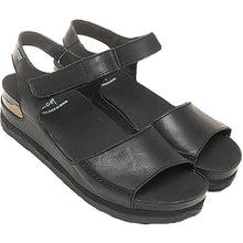 Load image into Gallery viewer, ON FOOT 203 PLATFORM SANDAL BLACK