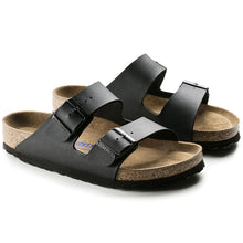 Load image into Gallery viewer, BIRKENSTOCK ARIZONA BLACK BIRKO-FLOR NARROW