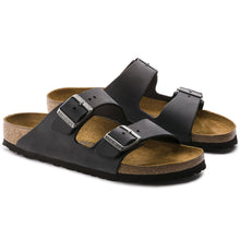 Load image into Gallery viewer, BIRKENSTOCK ARIZONA BLACK OILED LEATHER