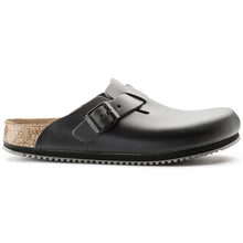 Load image into Gallery viewer, BIRKENSTOCK BOSTON SUPER GRIP BLACK LEATHER