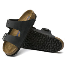 Load image into Gallery viewer, BIRKENSTOCK ARIZONA BLACK OIL SOFTBED NARROW