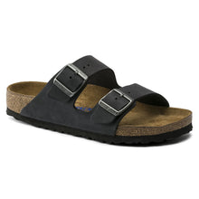 Load image into Gallery viewer, Arizona Black Leather Narrow Birkenstock