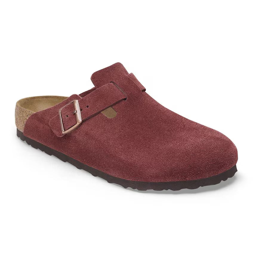 BIRKENSTOCK BOSTON ZINFANDEL SUEDE NARROW
