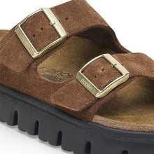 Load image into Gallery viewer, BIRKENSTOCK ARIZONA CHUNKY PLATFORM DARK TEA
