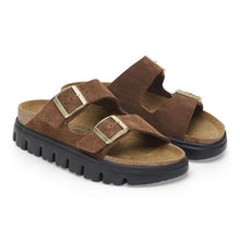 Load image into Gallery viewer, BIRKENSTOCK ARIZONA CHUNKY PLATFORM DARK TEA
