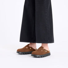 Load image into Gallery viewer, BIRKENSTOCK BOSTON CHUNKY DARK TEA SUEDE
