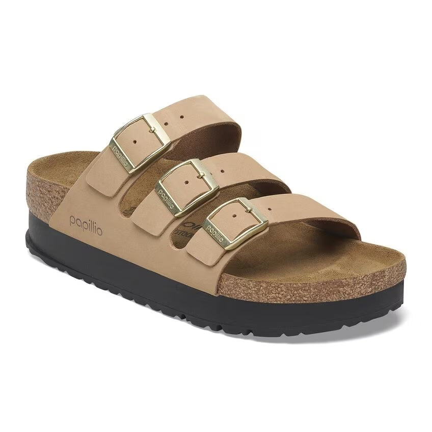 BIRKENSTOCK FLORIDA CHUNKY PLATFORM SANDCASTLE