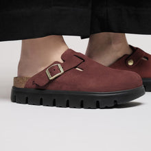 Load image into Gallery viewer, BIRKENSTOCK BOSTON CHUNKY ZINFANDEL SUEDE
