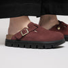 BIRKENSTOCK BOSTON CHUNKY ZINFANDEL SUEDE