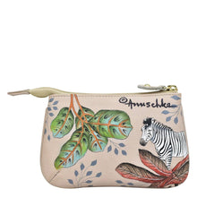 Load image into Gallery viewer, ANUSHKA 1107 MEDIUM ZIP POUCH AFRICAN ADVENTURE
