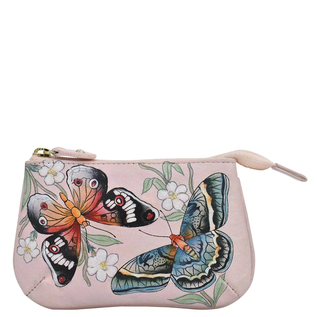 ANUSCHKA 1107 ZIP POUCH BUTTERFLY MELODY