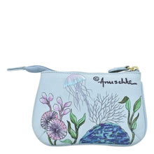 Load image into Gallery viewer, ANUSCHKA 1107 ZIP POUCH UNDERWATER BEAUTY
