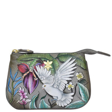 Load image into Gallery viewer, ANUSCHKA 1107 ZIP POUCH WINGS OF PEACE
