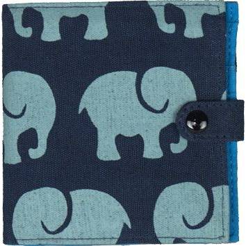 MALIA DESIGNS SQUARE ELEPHANT WALLET NAVY