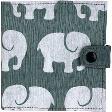 Load image into Gallery viewer, MALIA DESIGNS SQUARE ELEPHANT WALLET GREY
