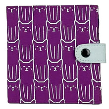 Load image into Gallery viewer, MALIA DESIGNS SQUARE CAT WALLET PURPLE

