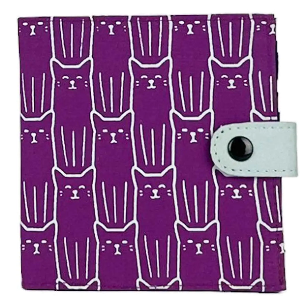 MALIA DESIGNS SQUARE CAT WALLET PURPLE